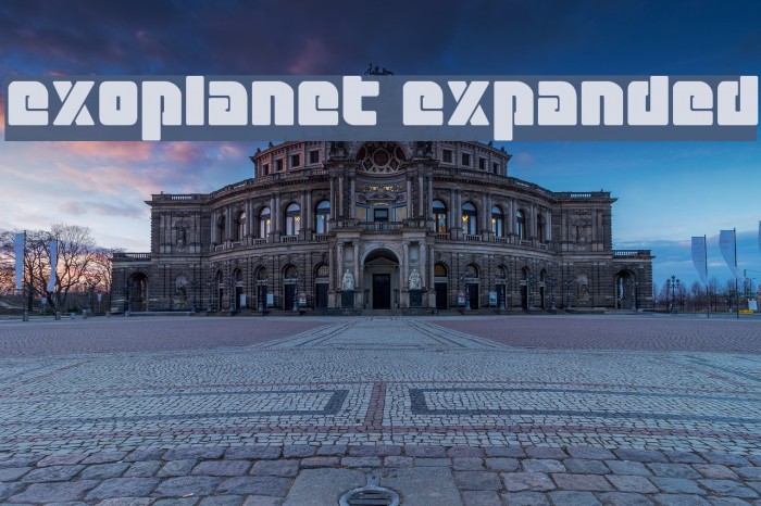 Exoplanet Expanded Font examples