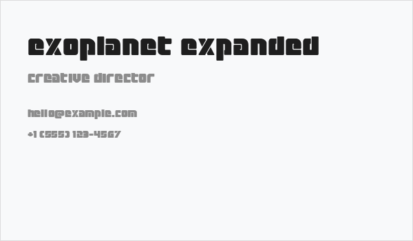 Exoplanet Expanded Business Card