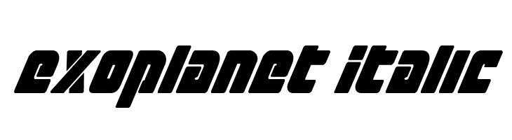 Exoplanet Italic  フリーフォントのダウンロード