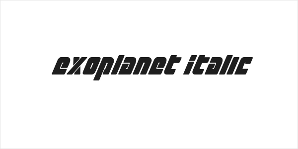 Exoplanet Italic Logo