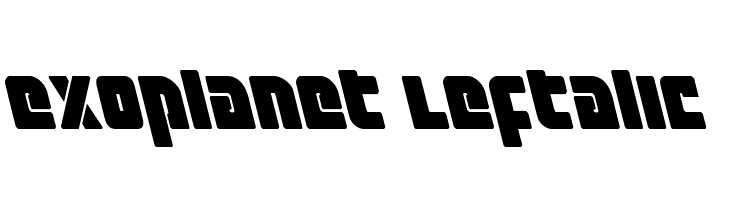 Exoplanet Leftalic  Frei Schriftart Herunterladen