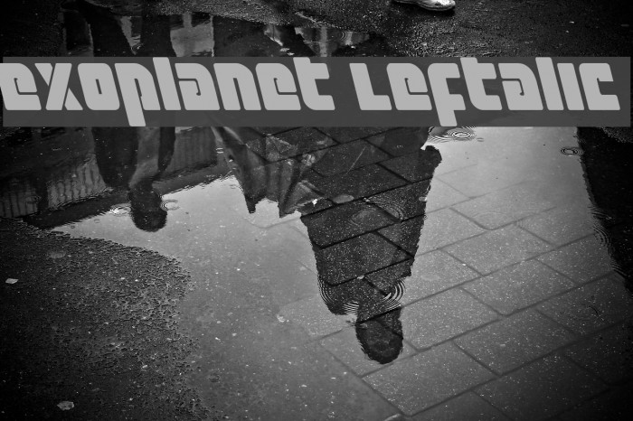 Exoplanet Leftalic Font examples