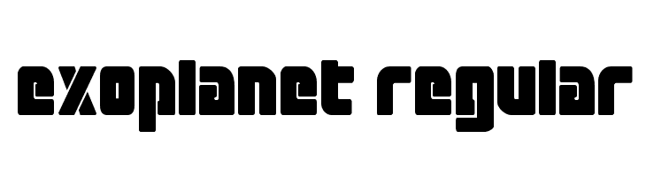 Exoplanet Regular  font caratteri gratis