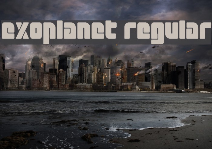 Exoplanet Regular Font examples