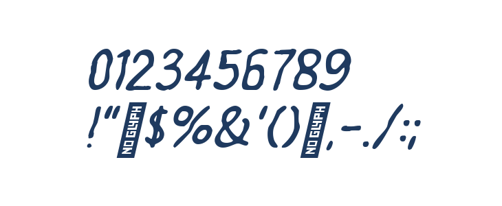 Exornight Regular Other Characters