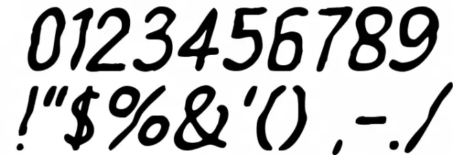 Exornight Regular Font OTHER CHARS