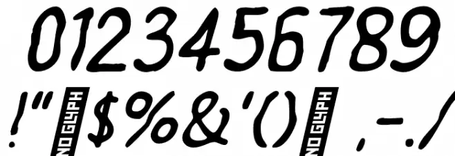 Exornight Regular Font OTHER CHARS