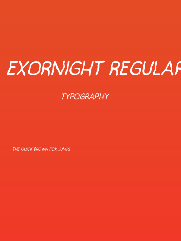 Exornight Regular Poster