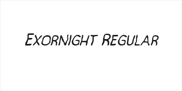 Exornight Regular Logo