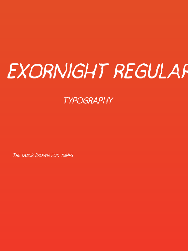Exornight Regular Poster
