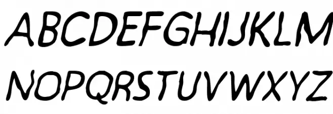 Exornight Regular 字体 小写