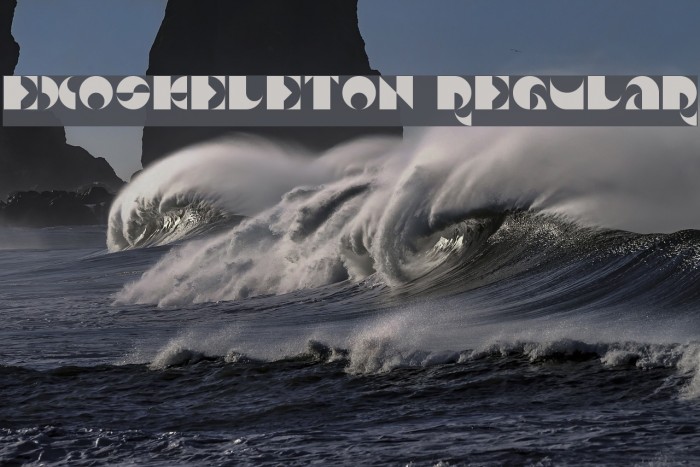 Exoskeleton Regular Font examples
