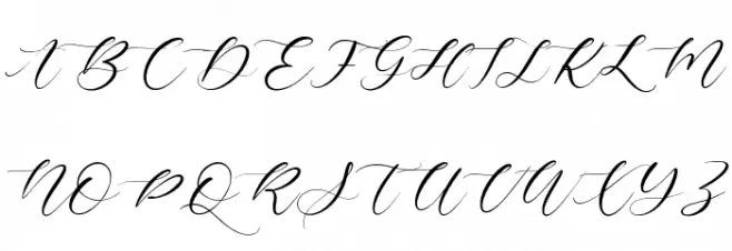 Exotic Necklace Schriftart Groß