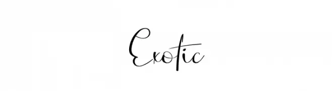 Exotic  Fuentes Gratis Descargar