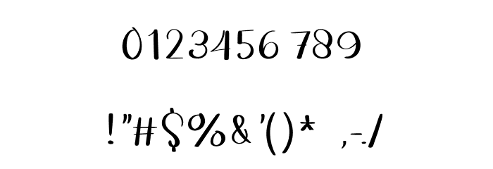Exotic Font OTHER CHARS