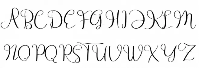 Exotic 字体 大写