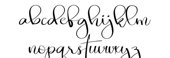 Exotic Font LOWERCASE