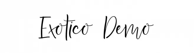 Exotico Demo  Fuentes Gratis Descargar