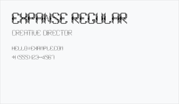 Expanse Regular Business Card