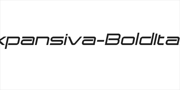 Expansiva-BoldItalic Logo