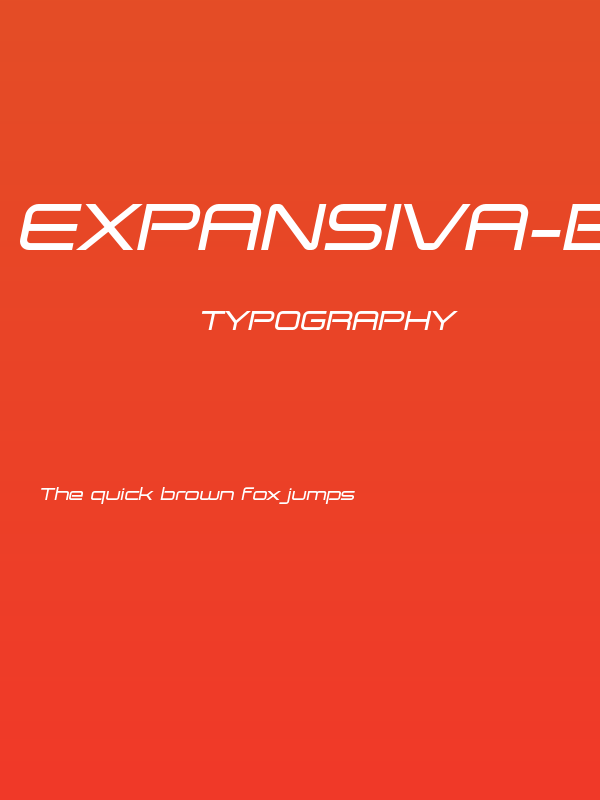 Expansiva-BoldItalic Poster