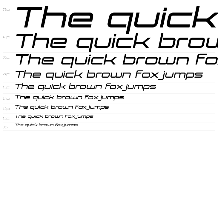 Expansiva-BoldItalic Waterfall