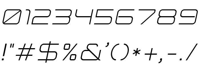 Expansiva-Italic Font OTHER CHARS