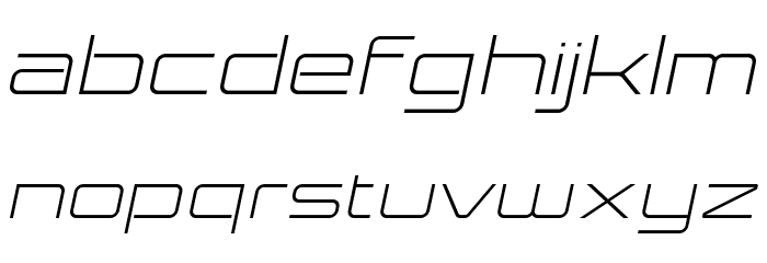 Expansiva-Italic Font LOWERCASE
