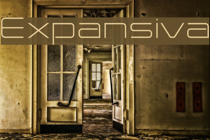 Expansiva Font examples