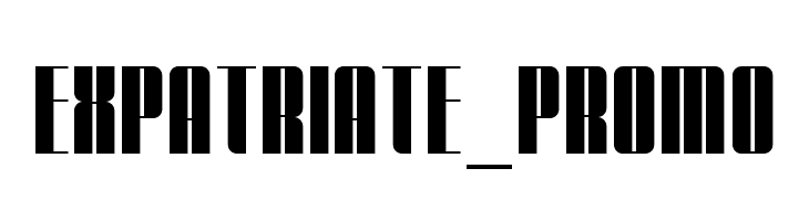 Expatriate_Promo  Fuentes Gratis Descargar
