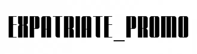 Expatriate_Promo  Скачать бесплатные шрифты