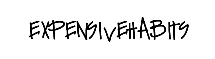 ExpensiveHabits  Frei Schriftart Herunterladen