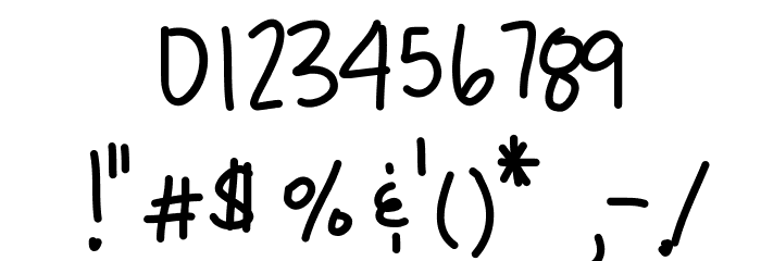 ExpensiveHabits Font OTHER CHARS