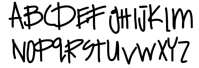 ExpensiveHabits Font LOWERCASE