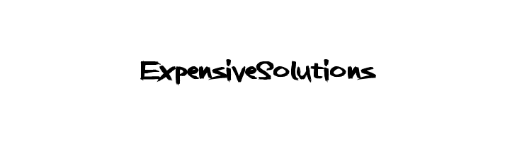 ExpensiveSolutions Font