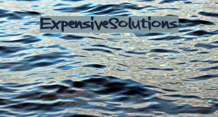 ExpensiveSolutions Font examples