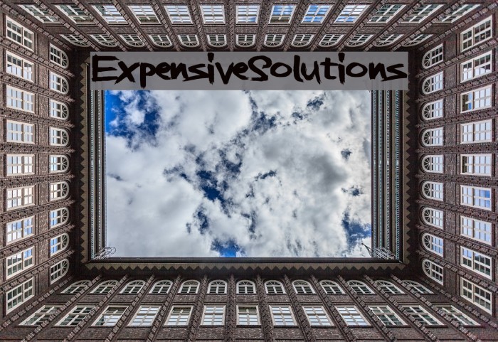 ExpensiveSolutions Font examples