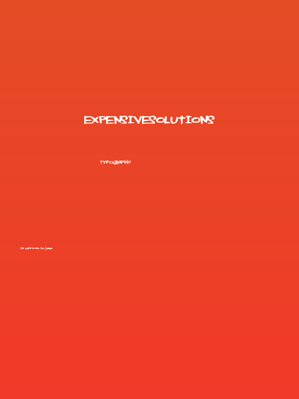 ExpensiveSolutions Poster