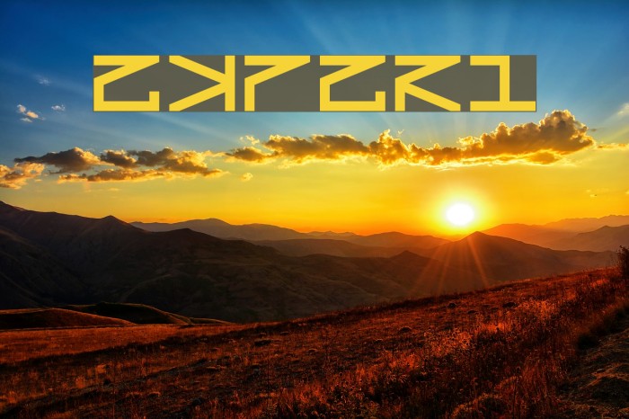 Experi Font examples