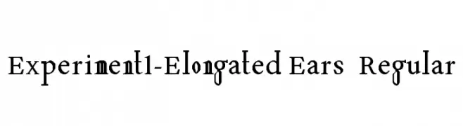 Experiment1-Elongated Ears  Regular  Fuentes Gratis Descargar