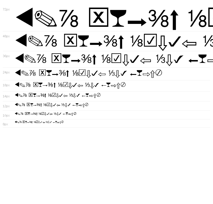 Expert Dingbats Normal Waterfall