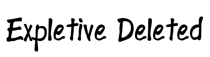 Expletive Deleted  Frei Schriftart Herunterladen