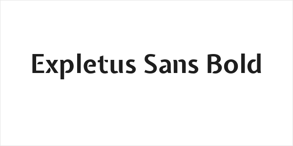 Expletus Sans Bold Logo
