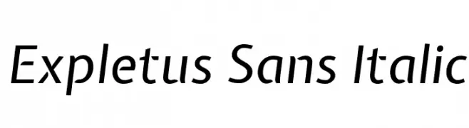 Expletus Sans Italic  Frei Schriftart Herunterladen