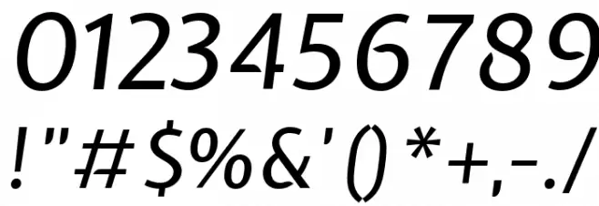 Expletus Sans Italic Font OTHER CHARS