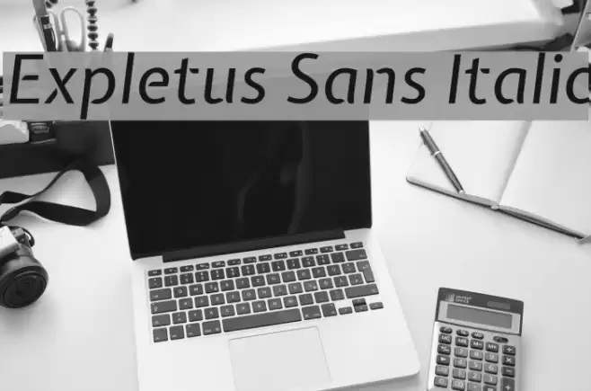 Expletus Sans Italic Font examples