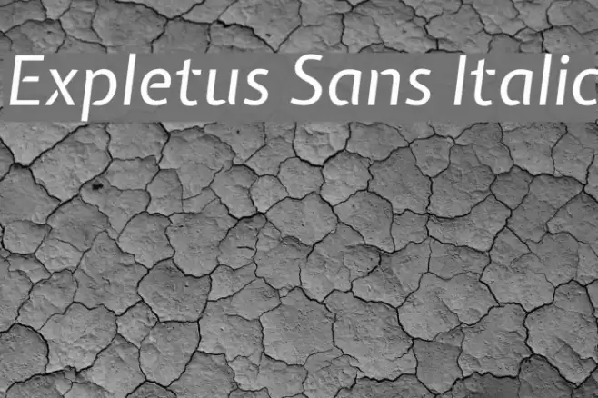 Expletus Sans Italic Font examples