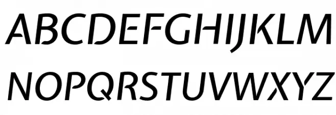Expletus Sans Medium Italic Schriftart Groß