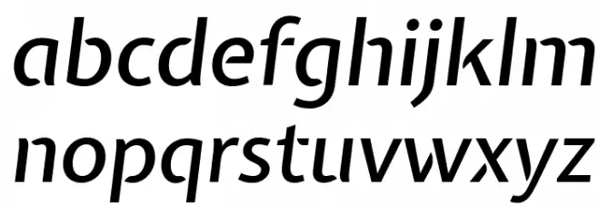 Expletus Sans Medium Italic フォント 小文字