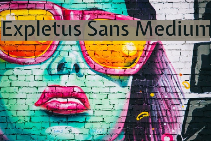 Expletus Sans Medium Font examples